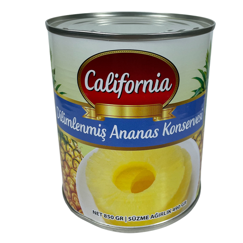 California Dilimlenmiş Ananas Konservesi